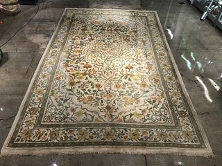 Floral Oriental Wool Carpet, 16' x 9' 10"