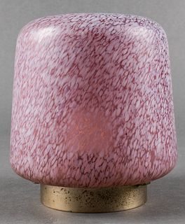 Venini Murano Speckled Glass Light Fixture