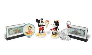 6 Goebel, Franklin Mint, Disney Dollars Mickey