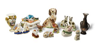 Group of 14 Porcelain Figures and Items