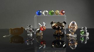 Swarovski, 6 Boxed Crystal Pieces