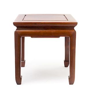 * A Huali Wood Side Table Height 16 inches.