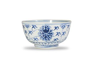 Chinese Blue and White Porcelain Bowl, Guangxu