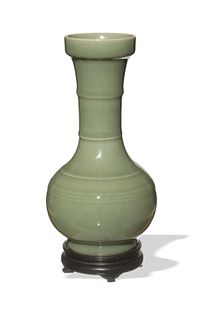 Chinese Longquan Celadon Vase, Modern