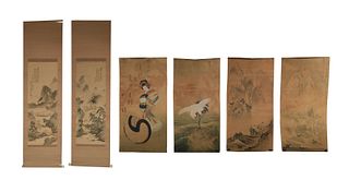 Group of 6 Chinese Paintings