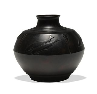 Japanese Bronze Vase, Meiji or Taisho