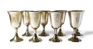 Frank Whiting, 8 Sterling Silver Goblets