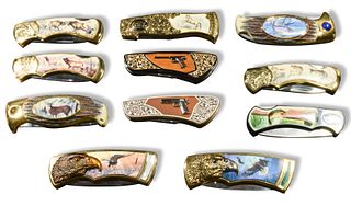 Franklin Mint, 11 Boxed Collector Knives