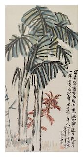 * Wang Zhen and Others, (1867-1938), Banana Tree