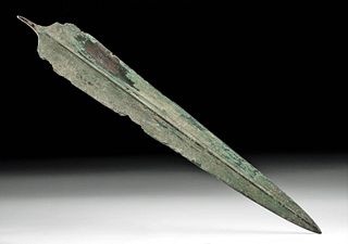 Ancient Luristan Bronze Short Sword / Spear Blade