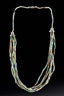Egyptian Faience Bead Necklace - Wearable!