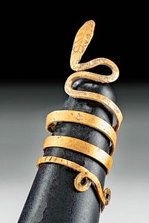 Stunning Roman Gold Snake Ring
