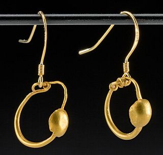 3rd C. Roman Gold Earrings - Wearable!