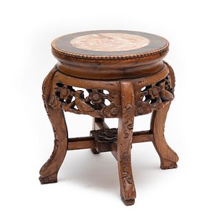 Chinese Hand Carved Round Table