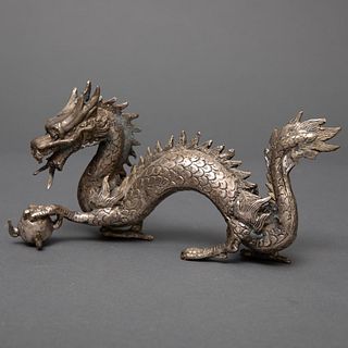 Asian chinese bronze dragon