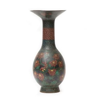 Japanese cloisonne vase, c.1900