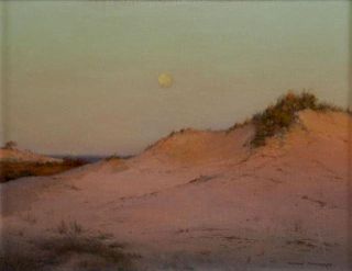 SHEPPARD, Warren. Oil on Canvas. "The Rising Moon,