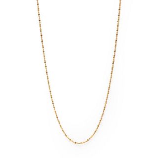 GIA 14K yellow gold Italian made gold necklace