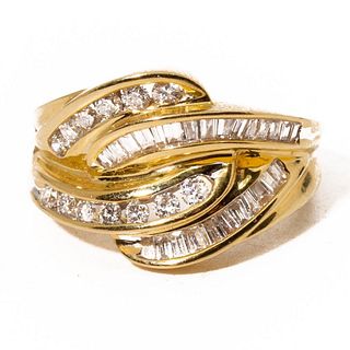 GIA 14K Gold and Diamond Ring