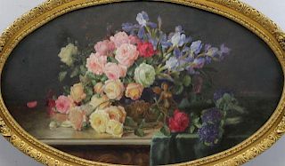 ZABEHLICKY, Alois. Still Life with Bouquet of