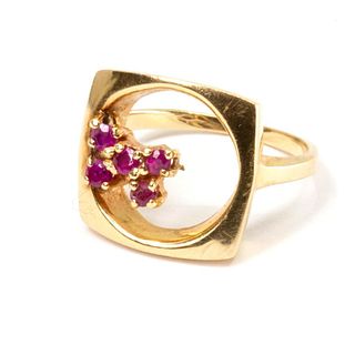 GIA 14k gold and ruby ring