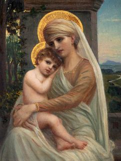 Napoleone Parisani (Camerino 1854-Roma 1932)  - Madonna with Child