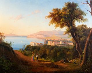 Alessandro La Volpe (Lucera 1820-Roma 1887)  - View of Sorrento