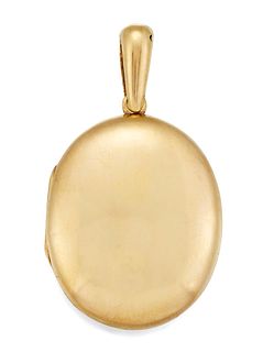 AN OVAL MEMORIAL LOCKET, the plain oval locket, with glazed