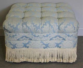 Decorative Upholstered Ottoman with Tufting