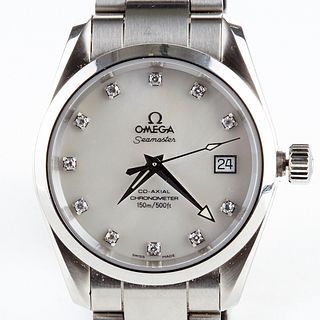 Omega Seamaster Aquaterra MOP Dial Diamond Watch