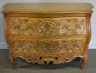 Fine Quality Custom Carved French Style Commode.