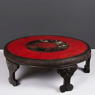 Japanese Round Low Tea Table