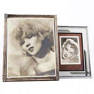 Signed Photos Ann Sothern & Anne Francis Movie Stars