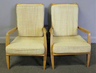 Pair of Roger-Rene Lanault Deco Arm Chair Lot.