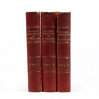 Verlaine "Oeuvres Complete de Paul Verlaine" 3 Volumes