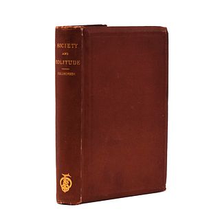 1st Edition Ralph Waldo Emerson "Society and Solitude" 1870