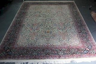 Vintage Finely Hand Woven Openfield Carpet.