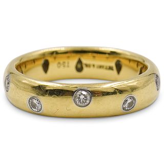 18K Gold & Platinum Tiffany & Co "Etoile" Diamond Ring
