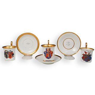 KPM Porcelain Teacup and Saucers
