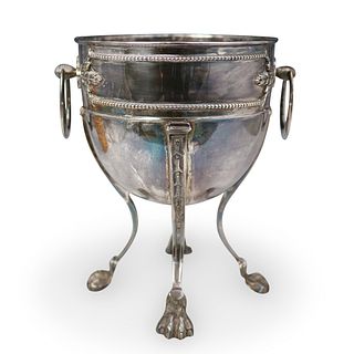 Beast Footed Silver Plate Ice Bucket