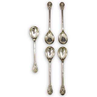 ( 6 Pcs) Danish Sterling Silver Tea Spoons