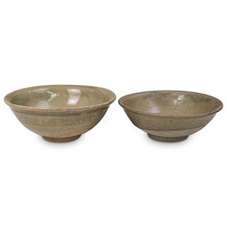 Antique Chinese Celadon Ceramic Bowls