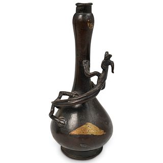 Antique Chinese Gilt Bronze Vase