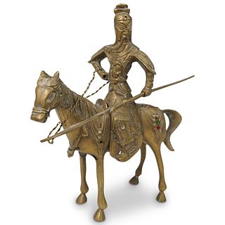 Vintage Chinese Brass Warrior