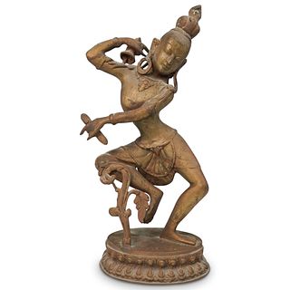 Antique Bronze Hindu Goddess Statue