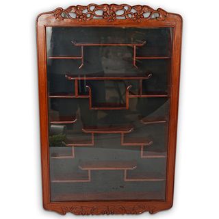 Vintage Wall Mount Curio Cabinet