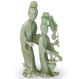 Chinese Carved Jade Guan Yin Figure