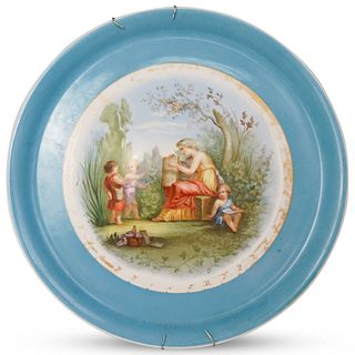 Sevres Style Wall Hanging Plate