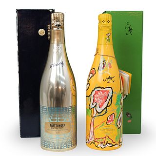 Taittinger Artists Series Champagne Bottles 1978 & 1992