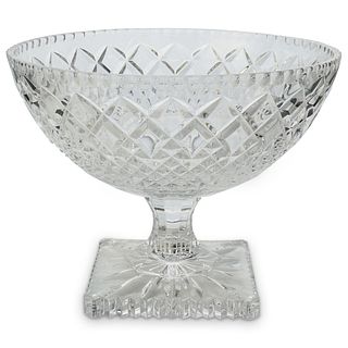 Large Crystal Footed Bowl